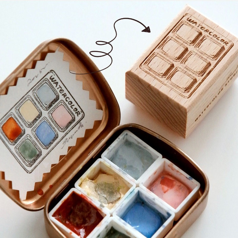 Tools Qa - Carte de couleurs aquarelle à 6