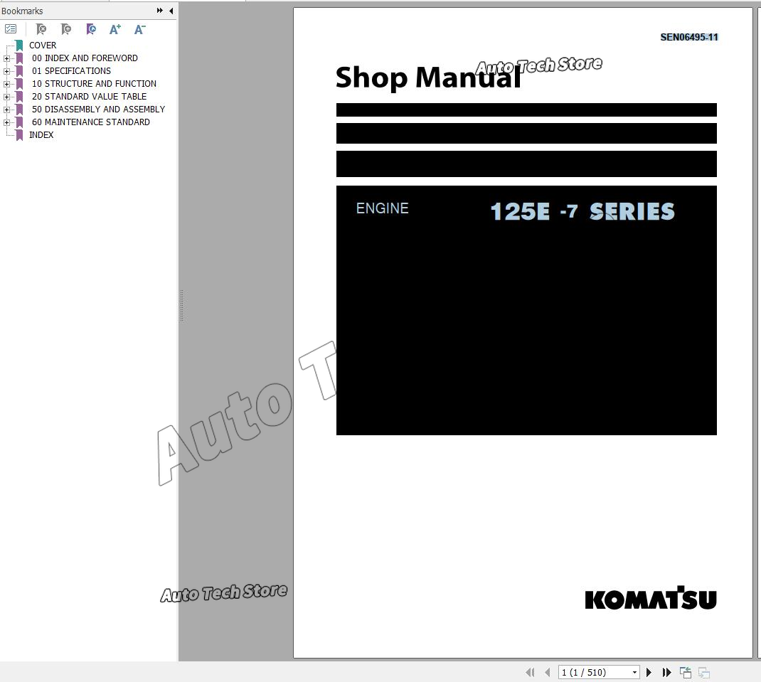 Workshop Tools Pdf - Pour Komatsu Diesel Engine Shop manuel