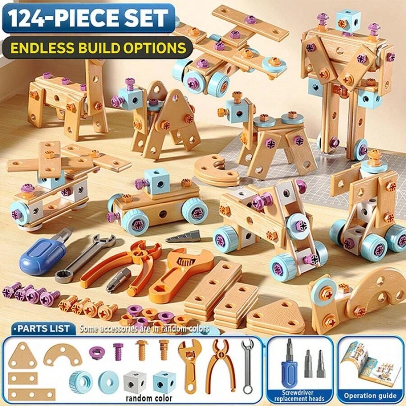 Tools Workshop Kids - Ensemble d'outils de construction en bois
