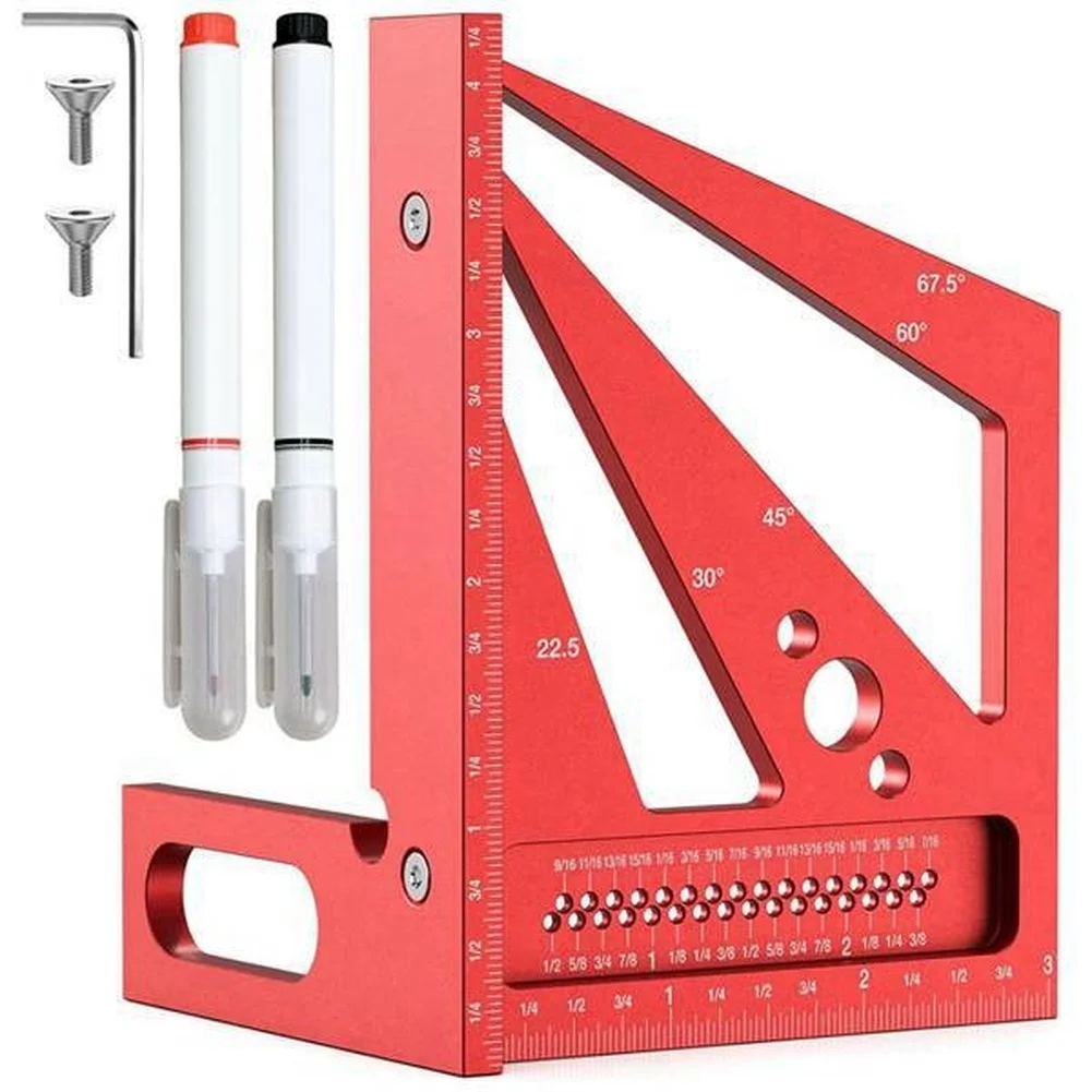 Workshop Layout Tools - Règle de mesure multi-angles 3D rouge